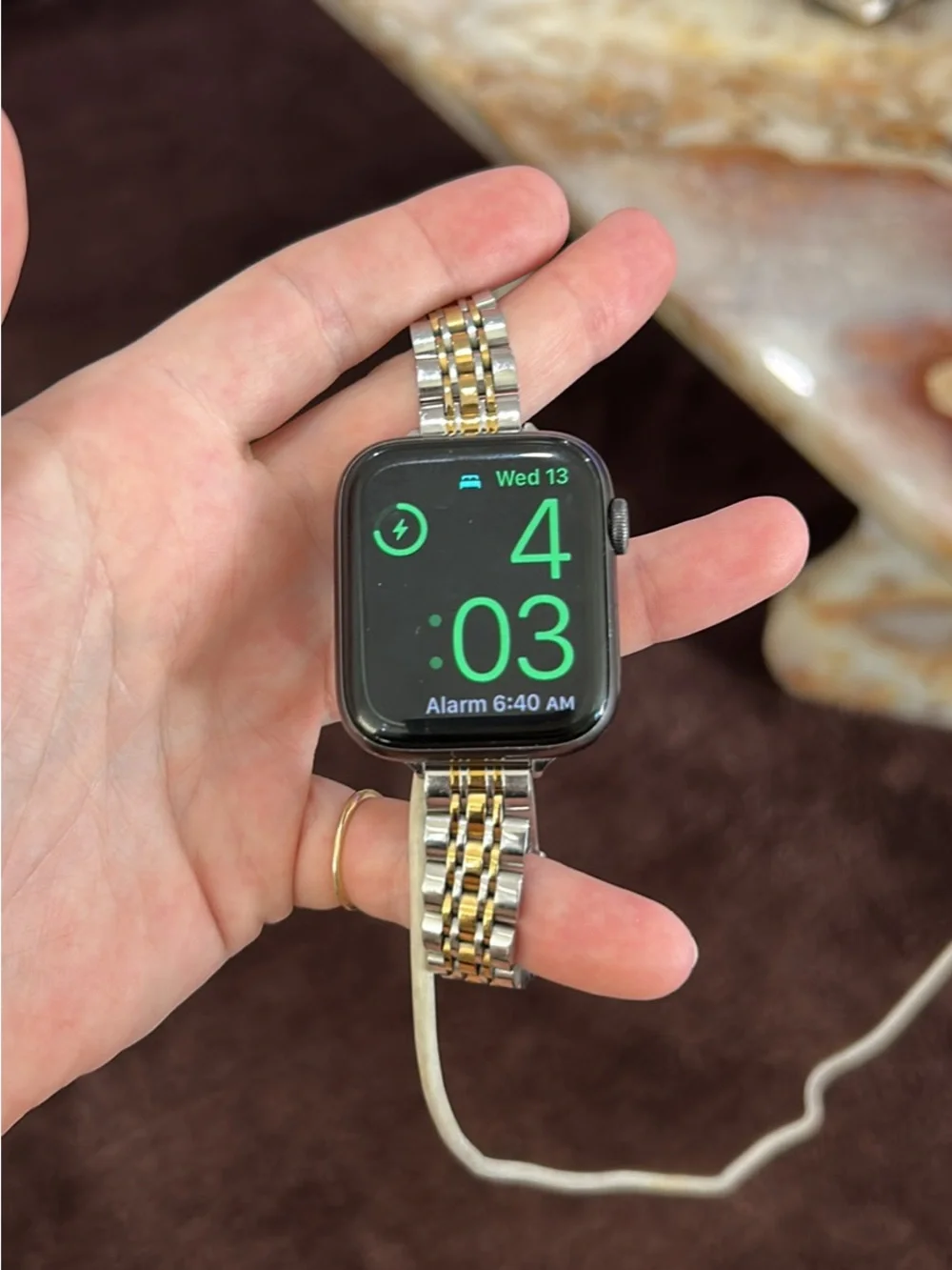 Apple Watch Series 6 with Two-Tone Metal Link Band